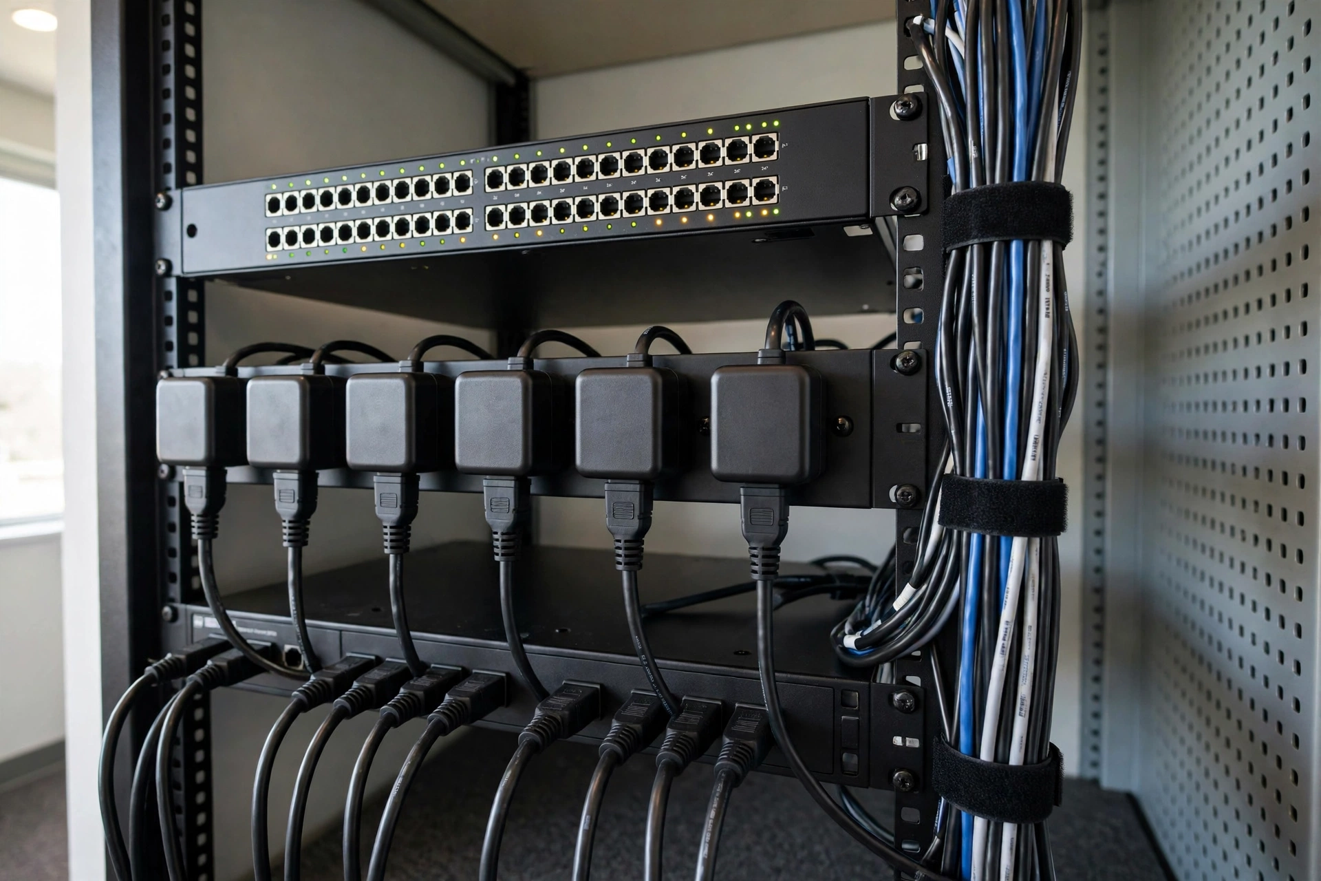 POE networking equipment powered by POE adapters